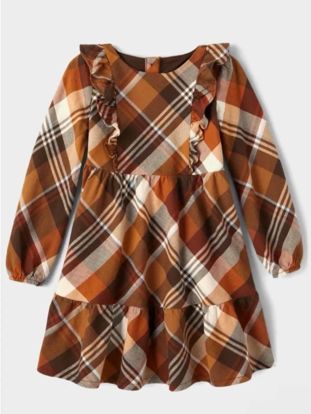 Gymboree Girl’s ‘Montana Mountain’ Brown Plaid Dress and Cowboy Hat Size 6